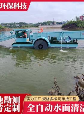 全自动保洁船DFBJ85型明轮驱动市政保洁水草水葫芦芦苇垃圾清洁船