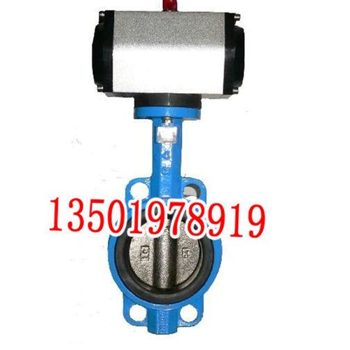 上海阀门D671X-10-16对夹式气动软密封蝶阀 气动对夹式V蝶阀 DN10