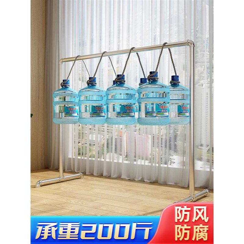 钢管晾衣架落地阳台家用简易晾衣杆室外晒被子神器加粗加厚挂衣架