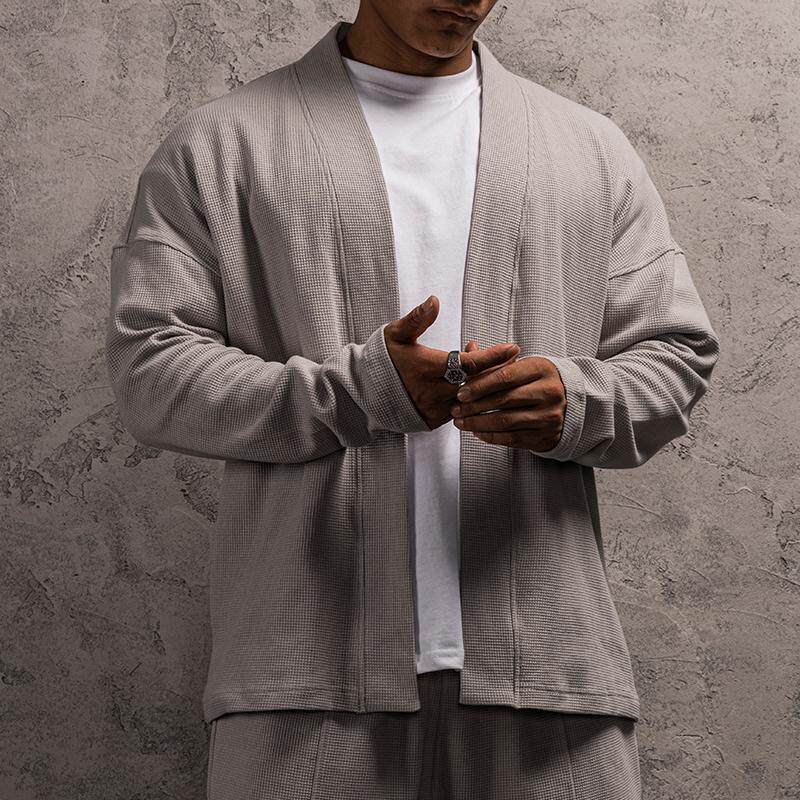 特大码300斤运动长袖外搭简约百搭宽松健身衣服休闲开衫上衣男装2