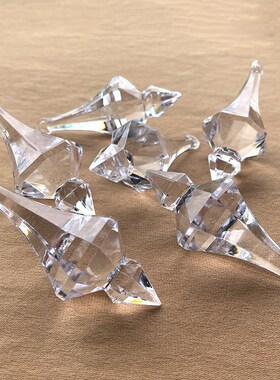 亚克力仿水晶珠帘门帘婚庆吊坠酒店装饰水晶灯挂饰婚庆珠帘吊坠