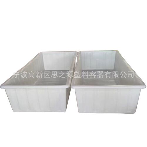 厂家食品级大塑料长方形水箱牛筋塑胶PE方桶加厚矮虾盆耐摔