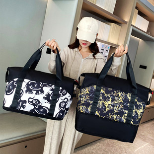 旅行包女大容量手提轻便防水行李包短途出差旅游登机待产包收纳袋