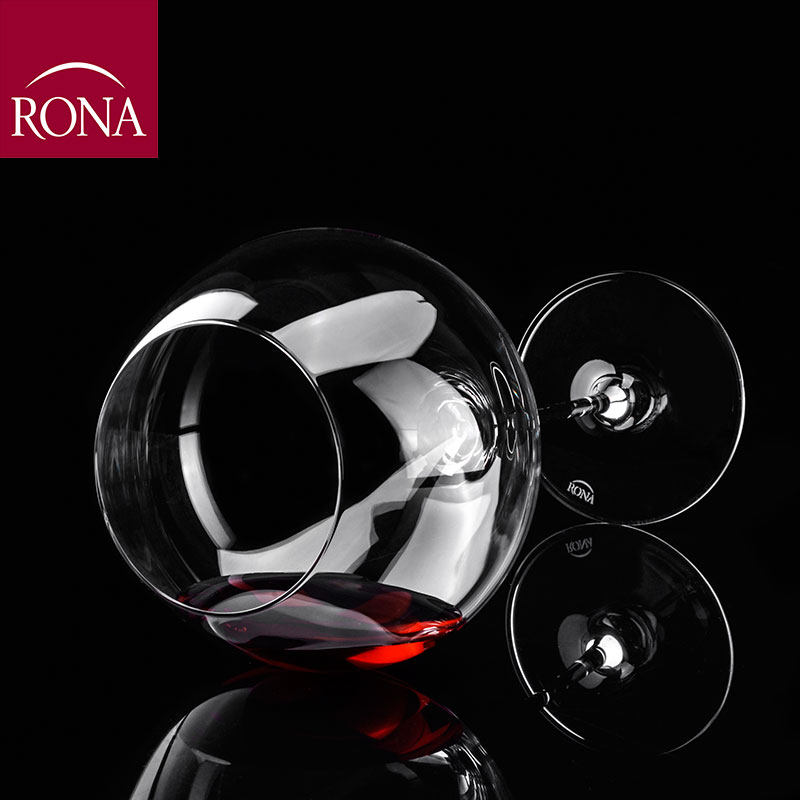 进口Rona洛娜水晶玻璃勃艮第红酒杯 葡萄酒高脚杯子创意家用大号