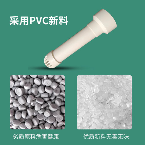 抽油畑机排气管塑料pvc风帽100mm加长孔止回阀厨房穿墙逆室外排风
