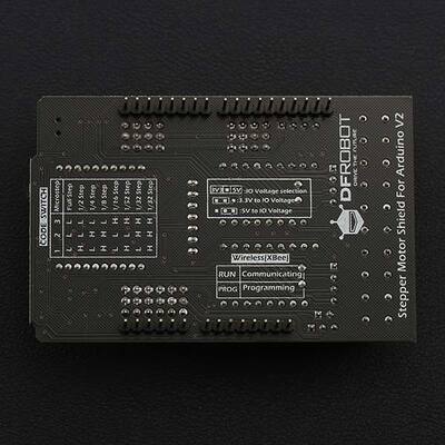 DFRobot出品两路步进电机驱动兼容Arduino扩展板 附带Xbee