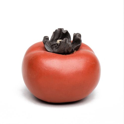 紫砂茶宠精品可养茶具配件摆设茶台装饰茶桌茶艺柿子摆件事事如意