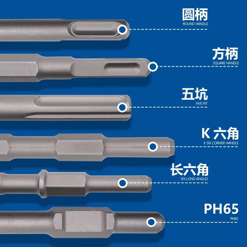 方大王电锤冲击钻头方柄圆柄尖扁凿五坑六角稿钎凿子开槽穿墙钻,搬运/仓储/物流设备,其他起重搬运设备,淘宝优惠券,粉丝福利购,淘宝优惠卷