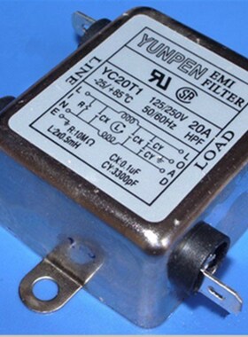YC05T1 YC10T1 YC15T1 YC20T1 125/250V 电源滤波器