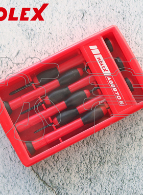 德国霍夫曼 HOLEX 6件一字十字精密电子螺丝批套装