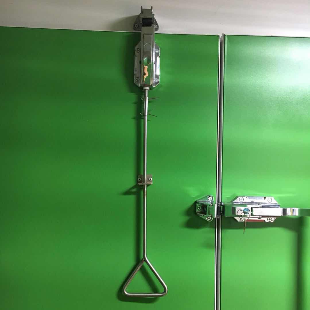 冷库门锁双开门锁不锈钢上拉手冻库锌合金门上拉手工业机械执手锁