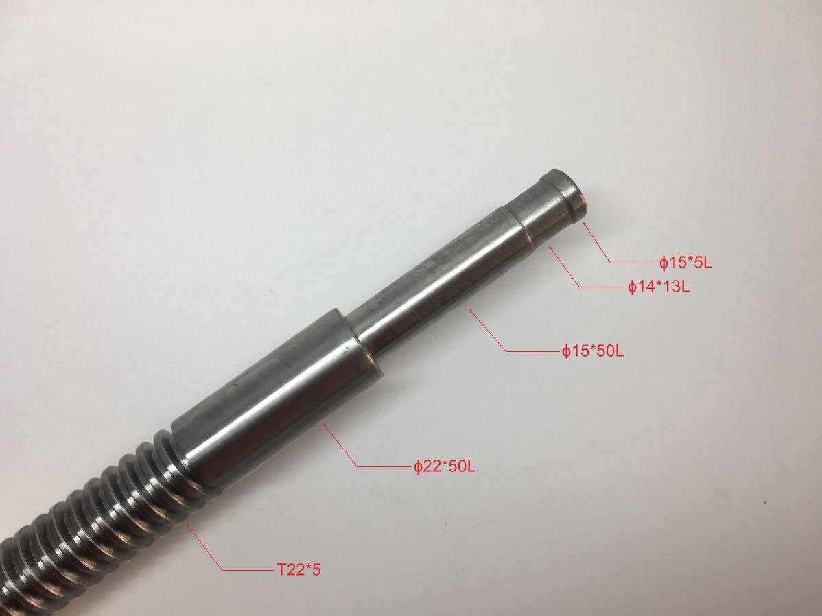 台湾宇青创佳M614手动平面磨床丝杆Y轴前后丝杆铜螺母铜套