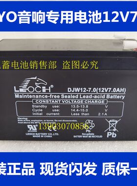 JOYO音响电池AC40便携乐器音响JPA-863充电式移动音响12V7AH电瓶