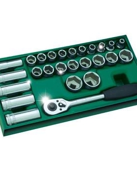 【含税】世达工具 工具托组套-26件12.5MM系列套筒 09915