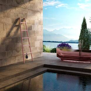 TUBES意大利浴室卫生间智能落地加热电热毛巾架免打孔铝制烘干架