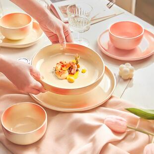 众之YLY亿可爱深陶瓷盘高子家用菜盘2025漂新款碗碟亮好盘看颜值