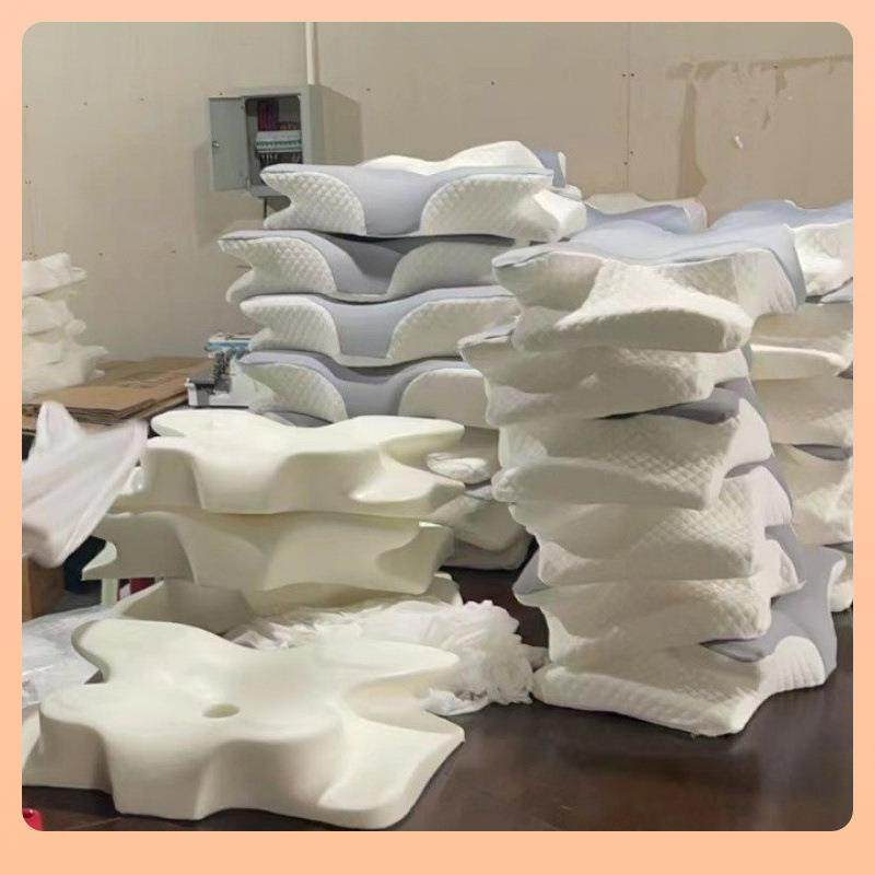 跨境蝴蝶型眠睡记忆枕慢回酒店零压力弹蝶形枕护颈生物机F$p$p@vx