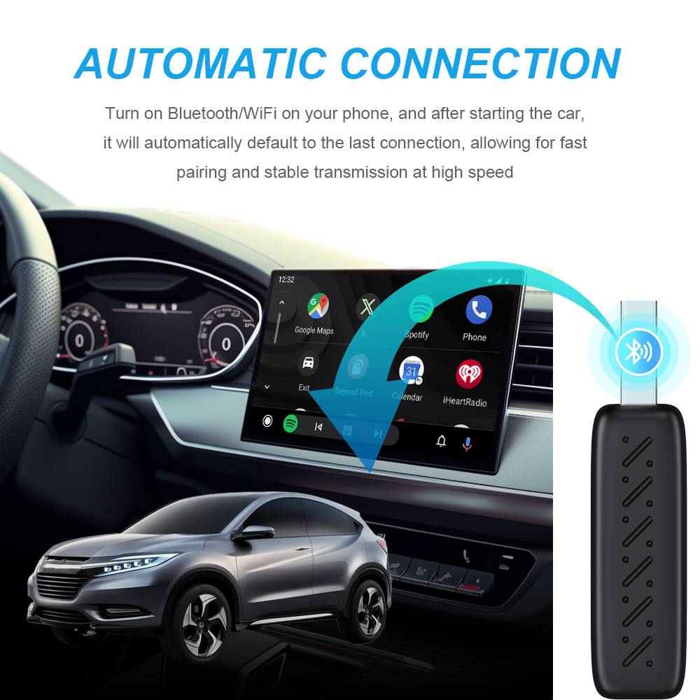 无线CarPlay盒子升级安卓智能车载互联盒子车载CarPlay无线转接器
