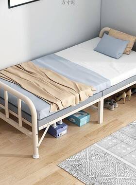 折叠床单人家用简易办室午TZQ出休经型济租房双人午睡陪护公硬板