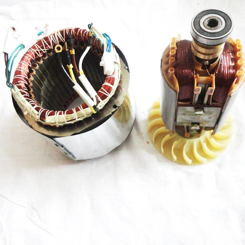 18F汽油发电机配件5-6.5/75kw转子.三5K/W8相电机总成 8千瓦转子