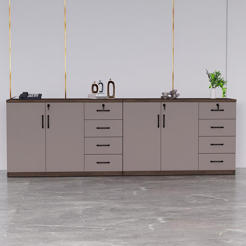 文件柜办公室矮08柜资料储物柜质带抽屉柜子木断厂家边锁柜隔柜收