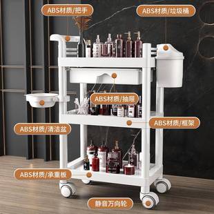 AL102049新车款小车移手推推置物架仪推器家用工具车可旋转工厂默