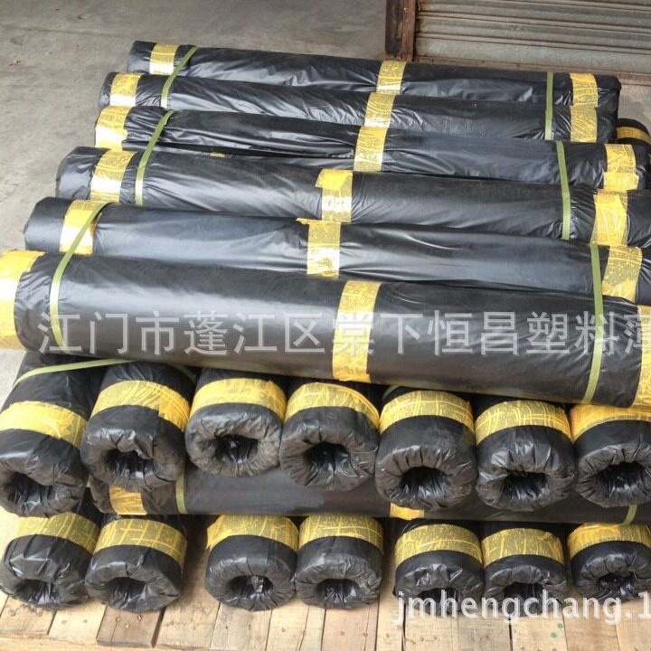 薄膜厂现货2.1米宽70米长灰色塑料薄膜黑色马路胶纸公路施工防护