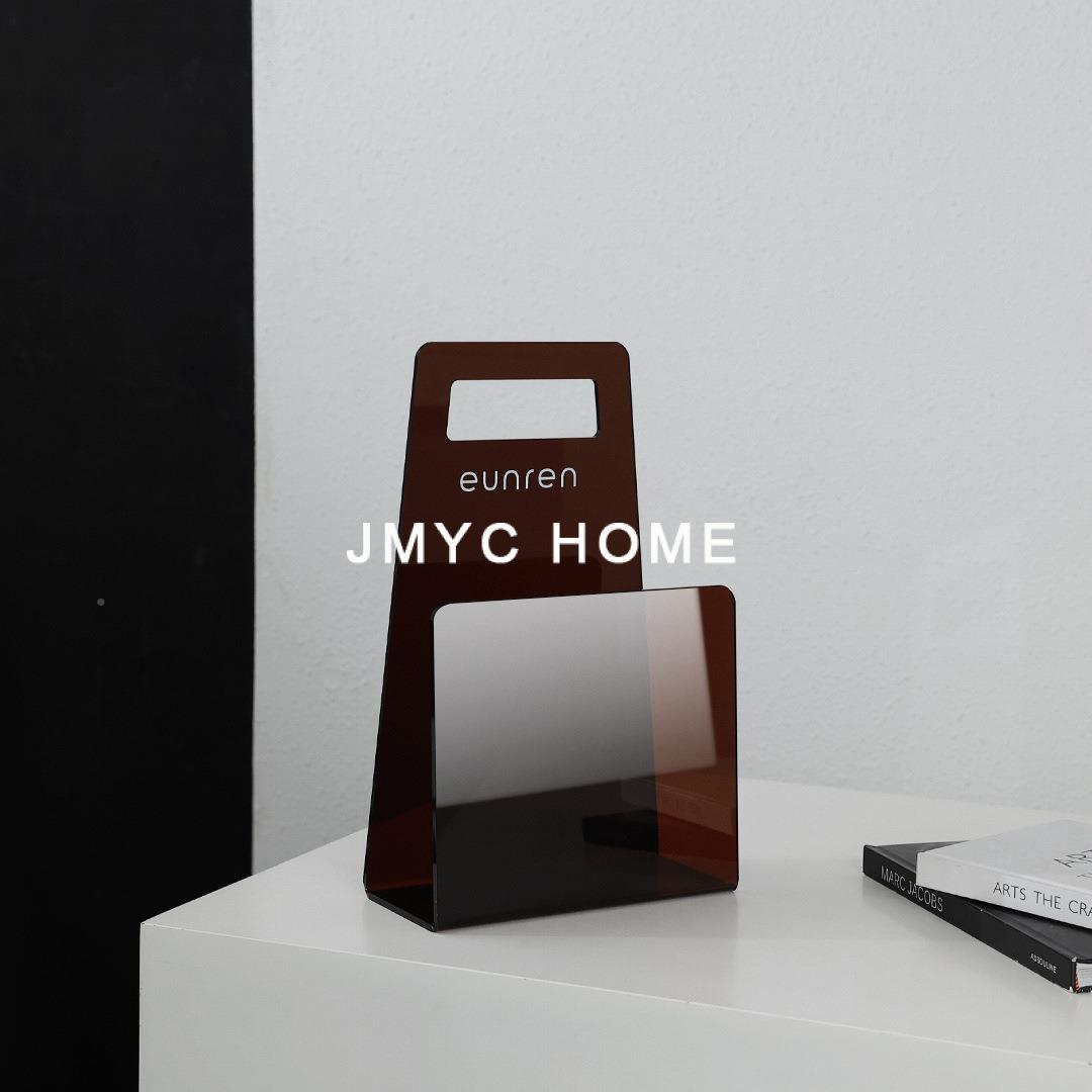 意式简约家居杂书志架软装饰品16客厅样间板房亚克力书房柜纳收摆