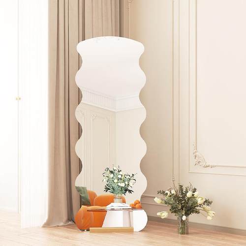 异形镜朵子全身穿衣落地镜家用女生卧室式壁挂贴墙不则试衣YNC规