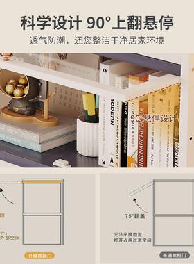 学书柜家用厅收生纳柜子落地靠墙防尘书架展亚克客力透GDN明带门
