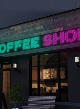 LED户外显QET示屏性屏幕随贴屏软屏折叠屏p告p柔广屏门店公a司门