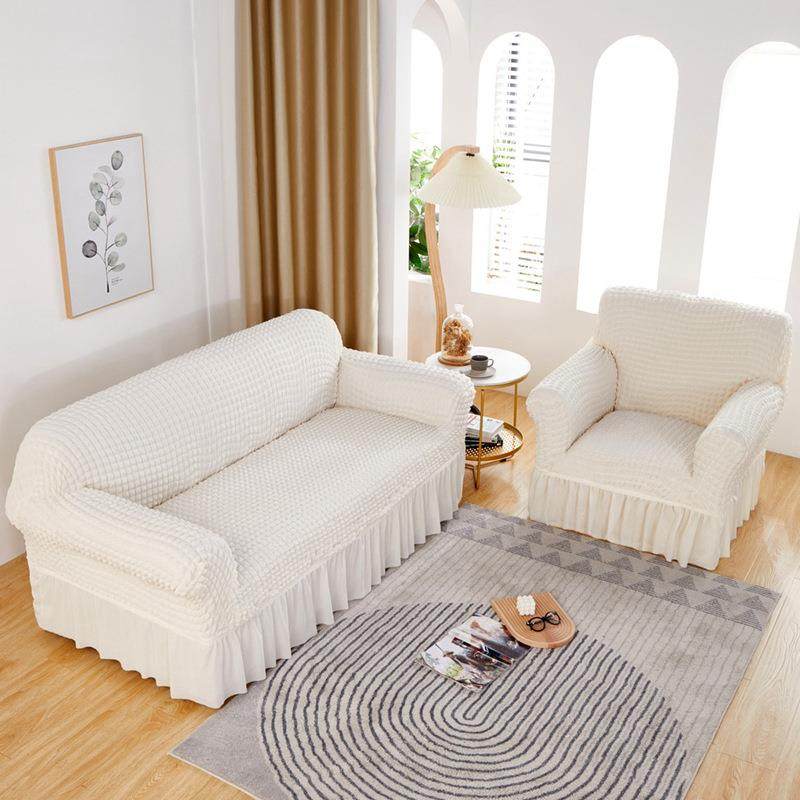 O套Q5M现代弹力皮沙发罩全笠包3米白垫宽扶手一F765SM5S体老式12