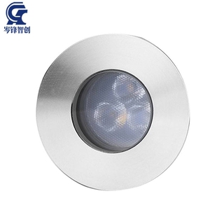 LED水底灯不锈钢3W防水IP68欧司朗光源三珠喷泉水下景观灯泳池灯