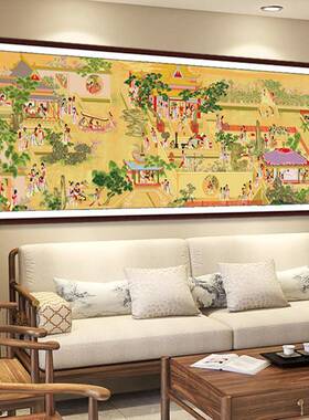 汉宫春晓图字绣2025新款线客厅经典OFO藏名画大十幅绣高端手工收