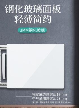电表箱装电画弱箱钢化玻饰璃面板家用代简约配OUK电箱遮现挡画框
