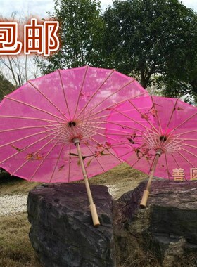 江南舞蹈伞透明道具跳舞伞工艺绸布伞绢纱丝绸伞摄影拍照古典雨伞
