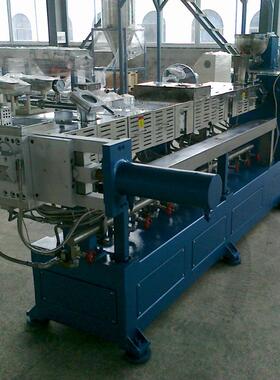 源头厂家供应SHJ-75型号双螺杆塑料改性PVC混炼挤出造粒机