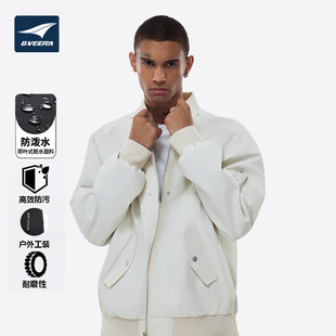 B.VEERA 倍福来男女同款夹克2025秋冬新款解构铆钉防风防水外套