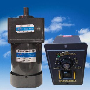 松岗6IK180RGN-CF交流调速电机6GN15K减速箱轴径15单相220V180W