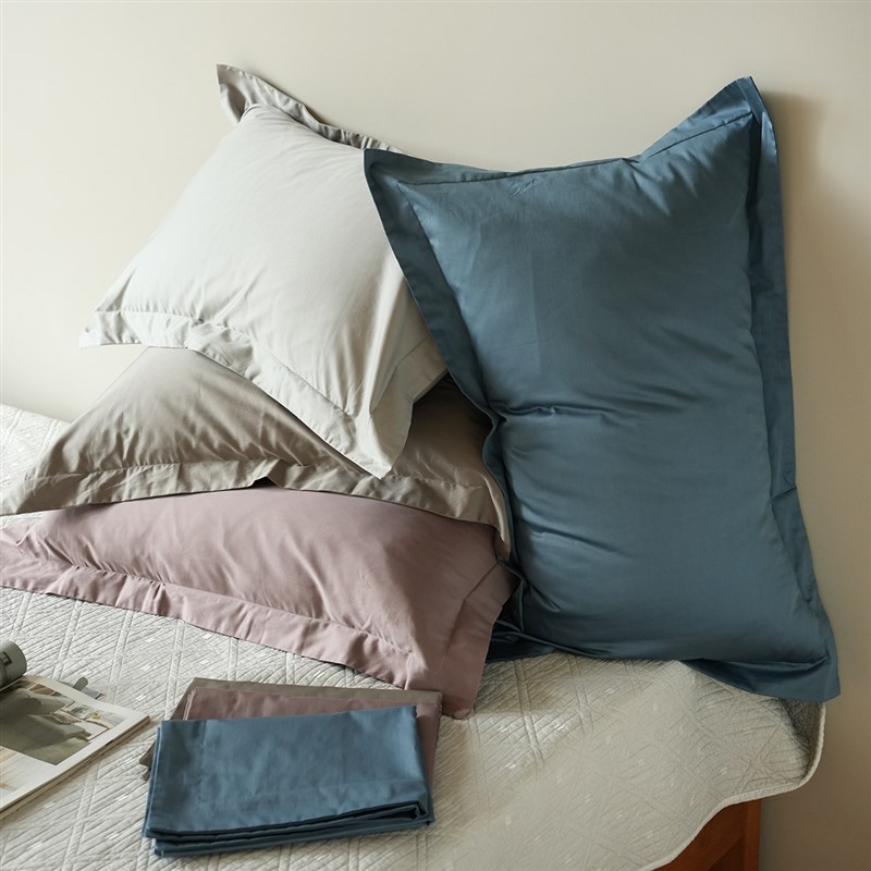 一对装 A类1h00支长绒棉 贡缎枕套 信封式枕芯内胆套四季床品