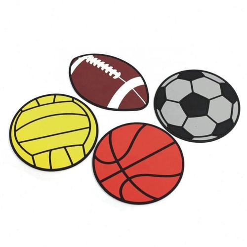 感统教学球型足球篮球排球橄榄球加厚地标垫感通教学室内外通用