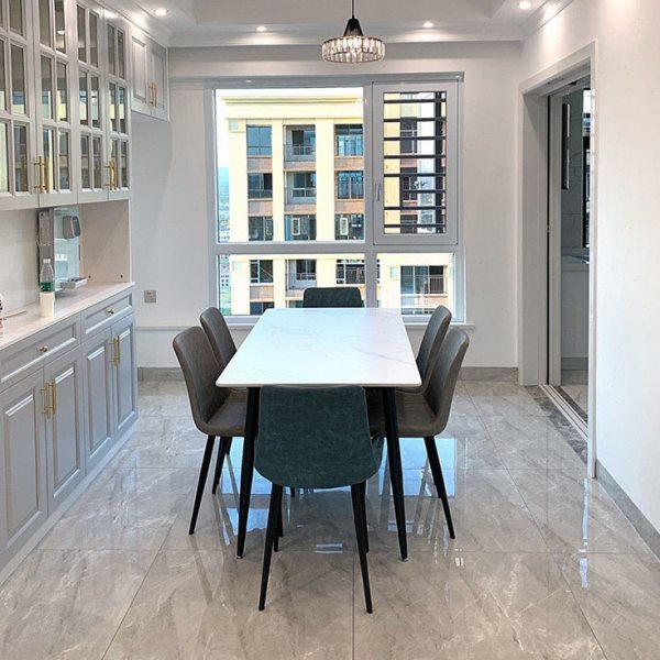 岩板餐桌家用小户型现代简约轻奢长方形大理石餐桌椅子组合饭桌,住宅家具,岩板餐桌,淘宝优惠券,粉丝福利购,淘宝优惠卷