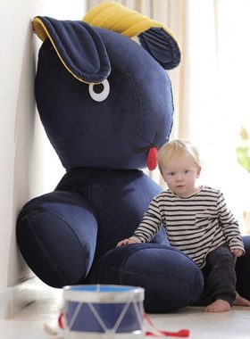 荷兰进口fatboy懒人沙发单人靠背公仔阳台休闲躺椅荷兰兔玩偶摆件