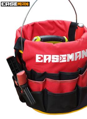 美国Easeman工具袋多功能电工修理木工工具桶袋防水背包工具袋
