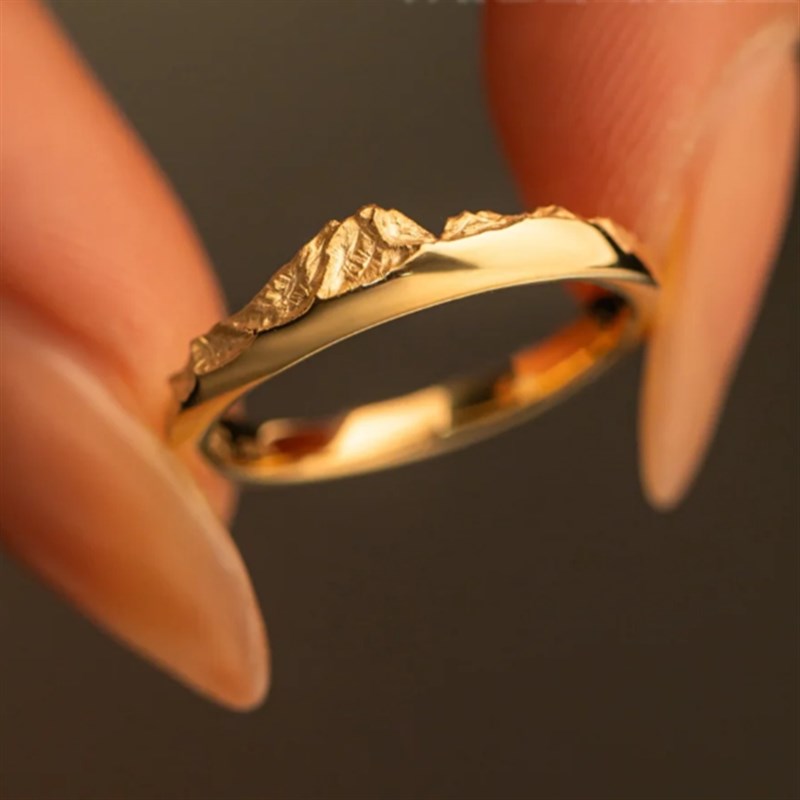 LBJ0605005闭口日照金山戒指模具 打K金模具   金银石膏模具