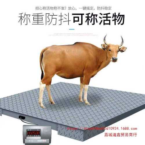 上海耀华电子地磅秤1-3吨地秤电子秤电子地磅称猪牛小地磅1-3