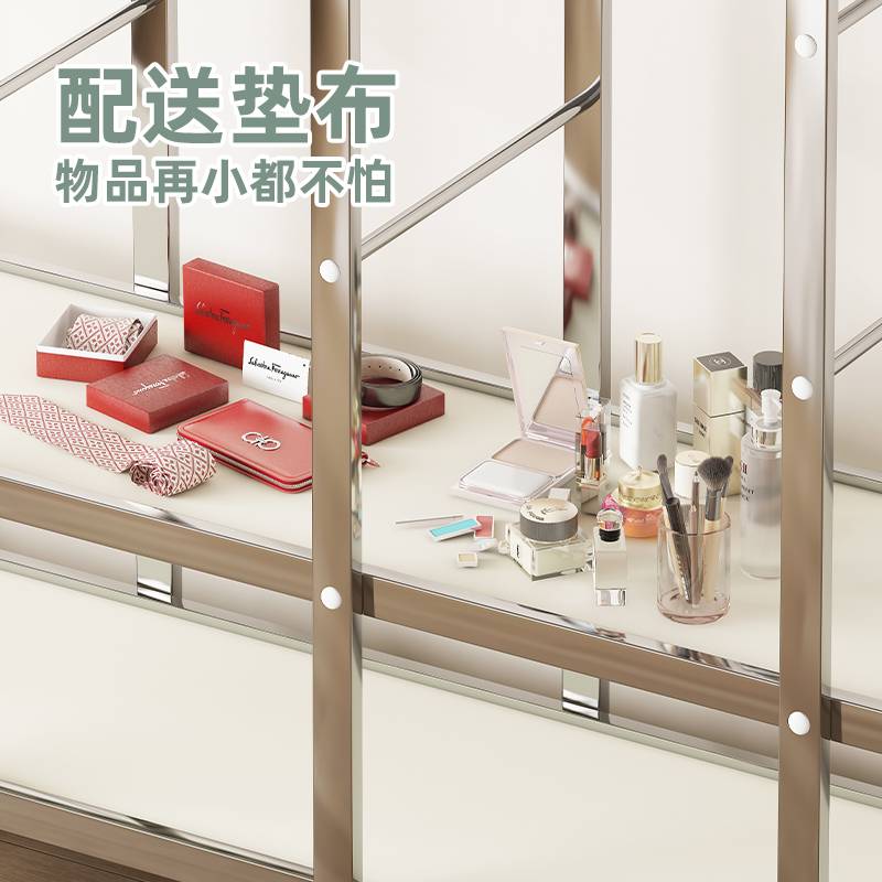简易衣柜纱帘布衣柜不锈钢钢架结实耐用组装衣柜出租房可折叠纱帘