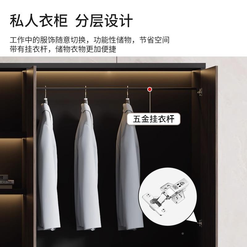 景文件柜门质办公室书柜老板背柜资木质文件料木柜储物柜简约现代