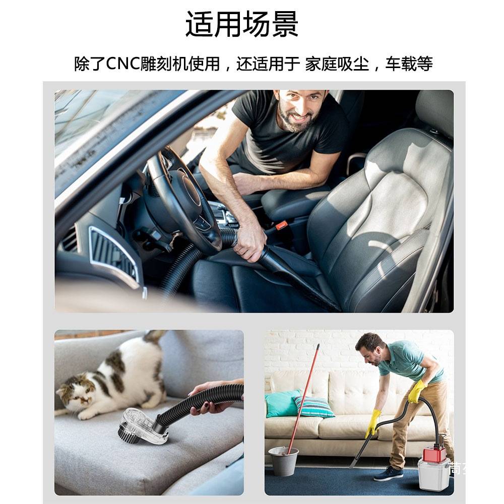 桌面雕刻机工业吸尘器大吸力玉雕核雕木工打磨电动集尘器775电机