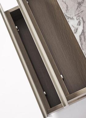 G03QH682式简L意talaDesgn极er灰色n床头柜设计师轻奢烤漆岩板储